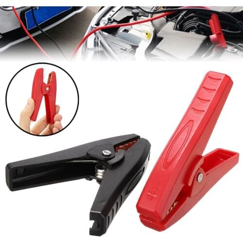 2pcs Electrical Alligator Clips 100A Crocodile Car Battery Insulated Clip Clamp Connector for Battery Chargers Test Lead Clip