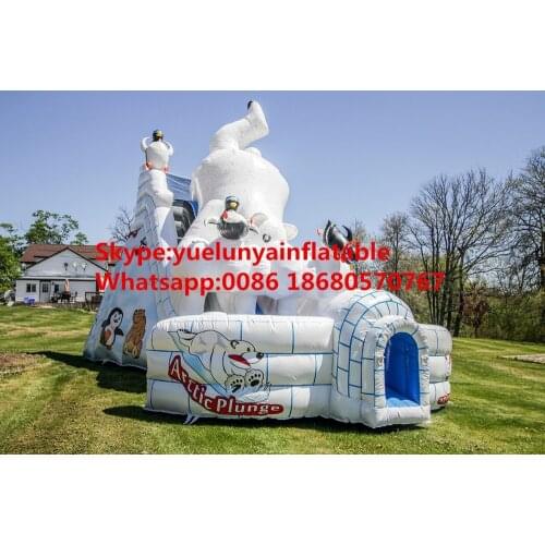 2016 Factory direct sales Inflatable slides,Inflatable castle.Small Bowl Bear. Penguin slide KY-208