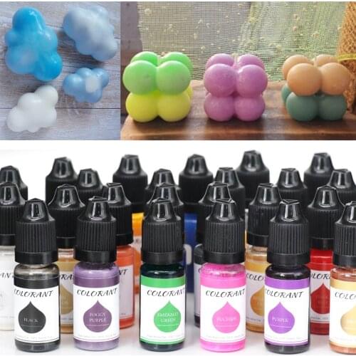24 Color 10ml Resin Pigment Liquid Colorant for DIY Candle Soap Coloring Dye Casting Mold Material Handmade Craft Making Pigment