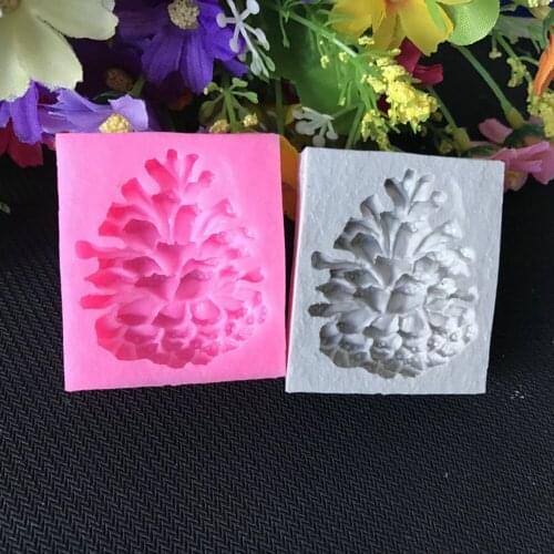 3D Silicone Pine Nuts Cone Fondant Cake Mold Bakeware Baking Molds Decorating Moulds Kitchen Cakes Decorating Tools Supplies