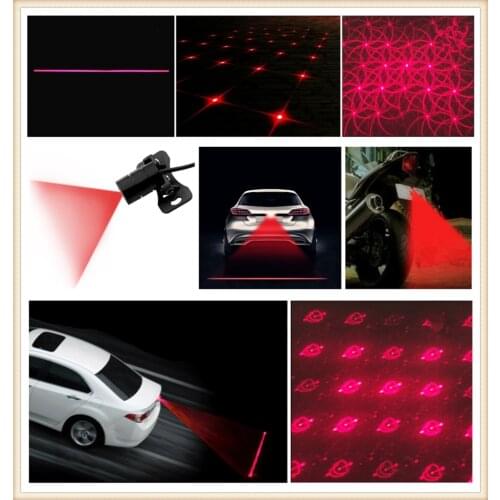 Car and motorcycle laser anti-fog lamp collision light taillight warning for Mercedes Benz GLS63 GLS GLE43 B55 Shooting S400