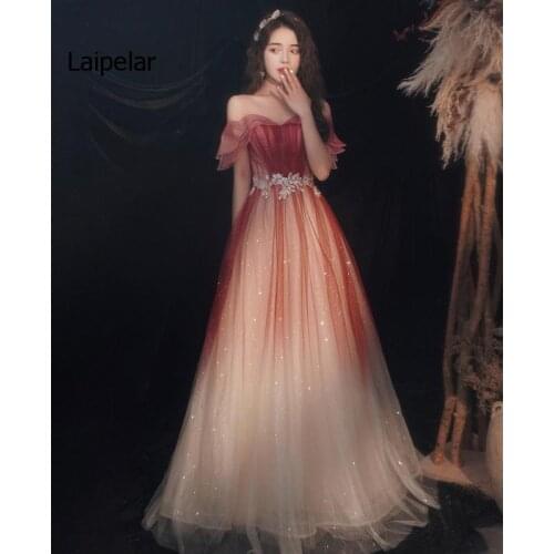 Burgundy Toast Dress Bride New Wedding Dress Looks Thin One-shoulder Evening Dress Skirt Female Banquet Temperament