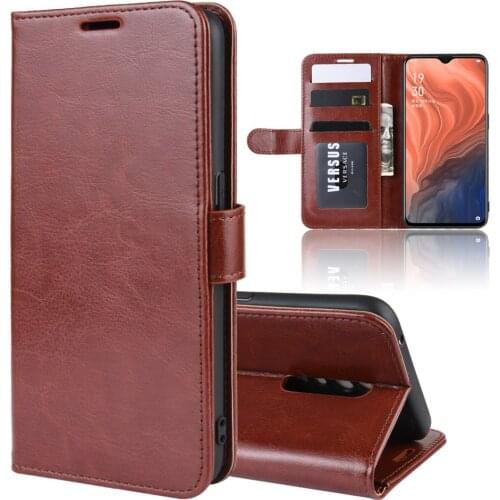 CPH1979 Case for OPPO Reno Z (2019) Cover Wallet Card Stent Book Style Leather Flip Protect Black PCDM10 RenoZ Reno-Z Z1 1979