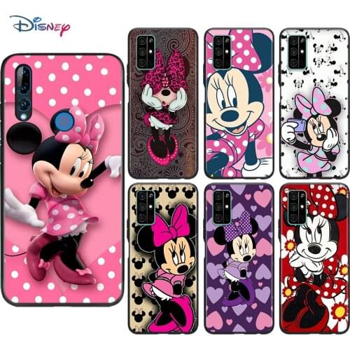 Minnie Mouse Soft Black TPU Cover For Honor 9 10 X10 9A 9C 9S 9N 10i 10X 9X Lite Pro 5G Phone Case Shell