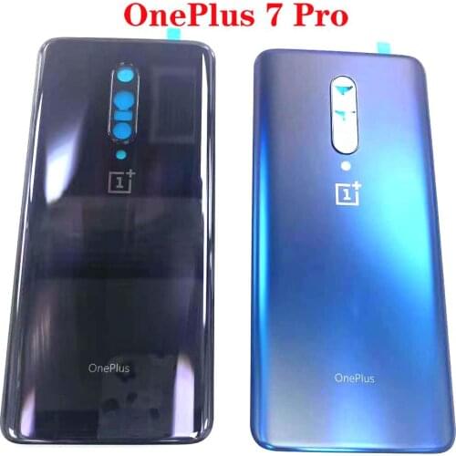 For Samsung OnePlus 7 Pro Housing Battery Back Cover Glass With Adhensive Sticker Replacement