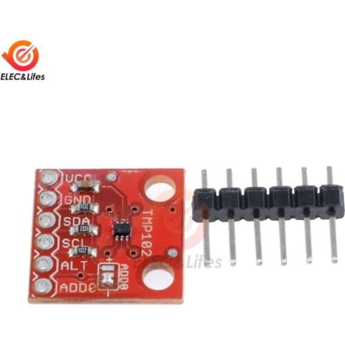 TMP102 Digital Temperature Sensor Module 1.4V to 3.6V DC Power Supply I2C Serial Interface Fitering Capacitor Pull Up Resistor