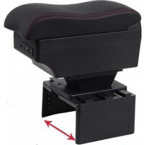For opel corsa b/zafira armrest box USB Charging heighten Double layer central Store content holder ashtray accessories