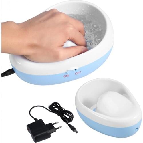 Electric Nail Polish Remover Soaker Bowl Nail Bubble Massage Jet Spa Hand Bowl Manicure Soak Nail Gel Polish Remover Bowl