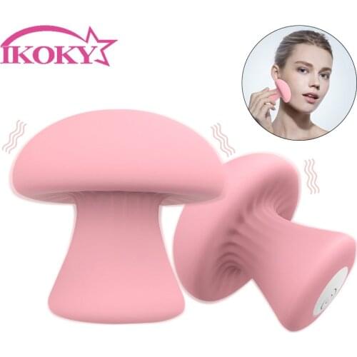 IKOKY Massage Vibrator USB Rechargeable Mushroom Shaped Vaginal Tight Exercises Sex Toys For Women G Spot Stimulator Vibrator