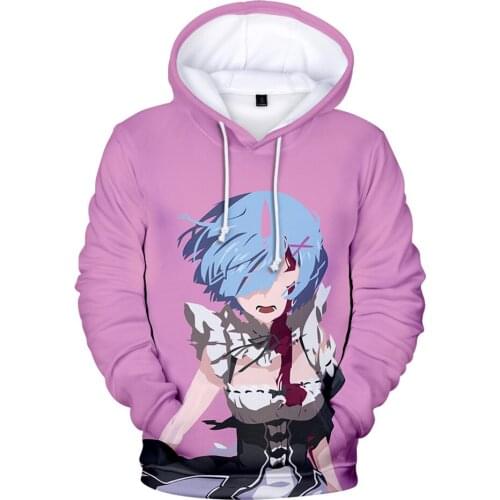 New Novelty Game Re ZERO 3D Hoodies sweatshirts Boys/girls Cute autumn warm pullovers in kids novelty popular printing hoodie