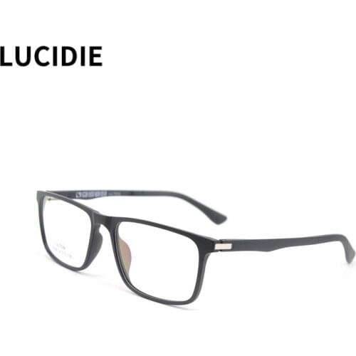 LUCIDIE 2021 Ultem Clear Lens Eyeglasses Frames Men Women Eyeglass Vintage Square Optical Spectacles Unisex Ultralight Eyewear