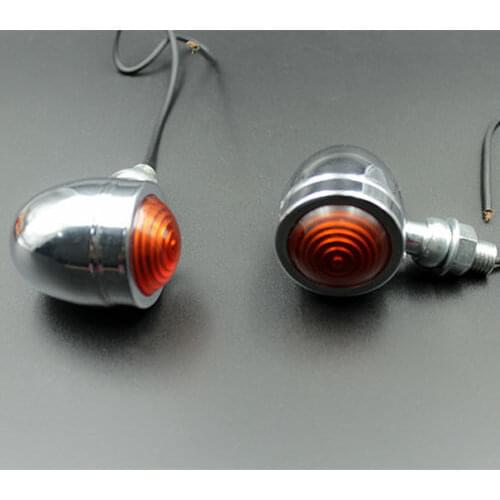 Pair Motorcycle Turn Signal Light Indicator Flasher Blinker Cafe Racer For Harley Honda CBR Suzuki Chopper