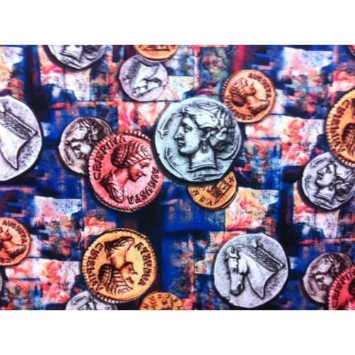 Plush fabrics cotton fabric meter chiffon fabrics cotton fabric print print fashion print dress special coin for fashion dress