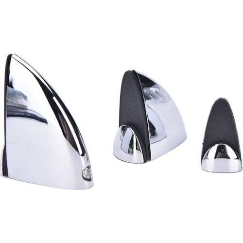 Adjustable Zinc Alloy Bracket Support Shelf Holder For Glass / Wood Shelves Glass Clamps Size S/M/L