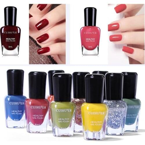 8ml Nail Art Tearable Nail Polish Normal Without Lamp Art Manicure Semi-permanent Varnish Hybrid Regular Quick Dry No-bake Paint