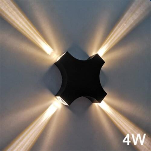 LED Wall Light Aluminum RGB Outdoor Waterproof Garden Fence Indoor Fashion Wall Lamp For Bedroom Bedside Living Room Stairs Lamp