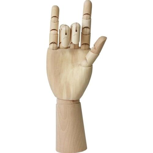 Europe-style wood home decoration accessories creative office table furnishings fashion simple knuckle hand gift model