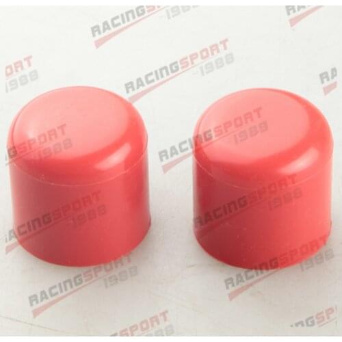 2PCS 25mm 0.99" Silicone Blanking Cap Intake Vacuum Hose End Bung Plug Red