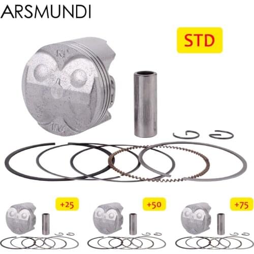 Motorcycle Engine Part Piston Rings Set STD 55MM +25+50+75 Cylinder Bore Size For Honda CB400 1992-1998 VFR400 NC30 CB400SF NC31