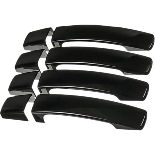1Set Car Exterior Door Handle Cover Trim for Land Rover LR2 LR3 Freelander Range Rover Sport Freelander 2005-2009(Gloss Black)