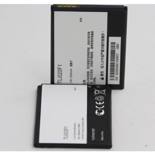 10pcs 2000mah Battery TLI020F1 for TCL J720T J726T Alcatel One Touch Pop 2 5042d C7 7040 OT-7040 OT-7040D Mobile Phone battery