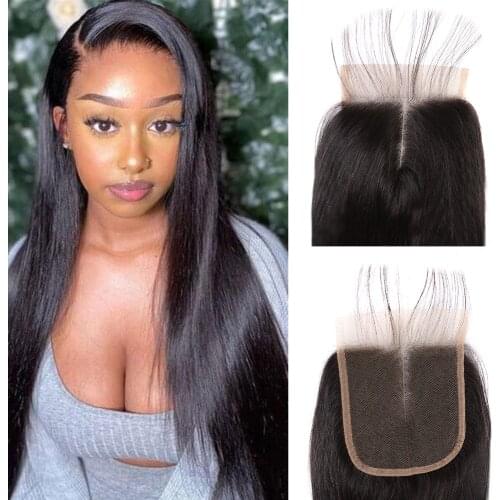 4x4 Lace Closure Remy Hair Transparent Lace Frontal Peruvian Straight Huamn Hair 13x4 Lace Frontal Closure With Baby Hair