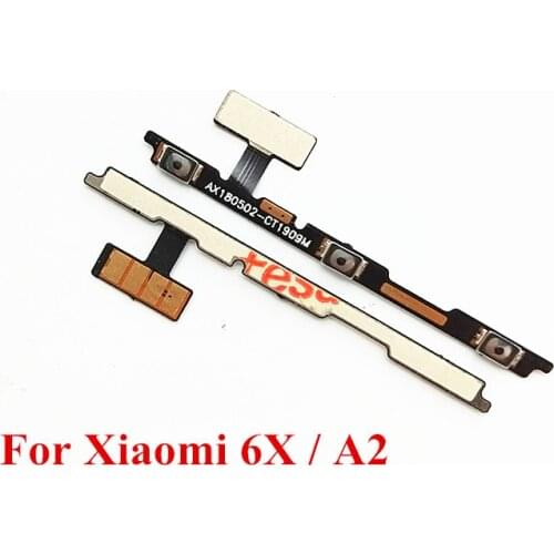 1x Power Volume side buttons Flex Cable For Xiaomi Mi 6X A2 MI6X MIA2