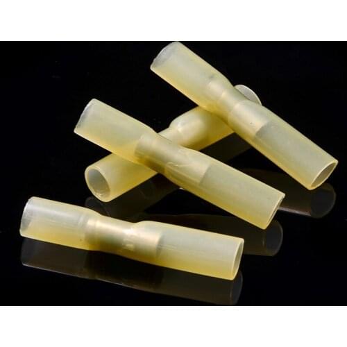 20Pcs Waterproof Heat Shrink Terminals Insulated Butt Wire Connectors Cable Connectors 1.5-2.5mm2 Set