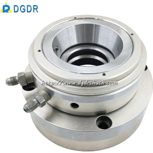 Four axis or five axis automatic chuck, hydraulic rotary cylinder, hainbuch style clamping heads