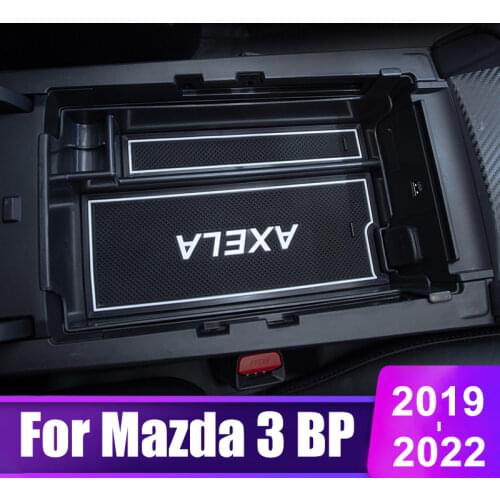For Mazda 3 Alexa 2019 2020 Car Central Armrest Box Storage Center Console Organizer Container Holder Box Accessories