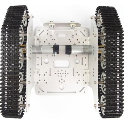 Alloy Metal Robot Tracked Tank Chassis Track Caterpillar Car Frame Platform Crawler Pedrail DIY RC Toy UNO