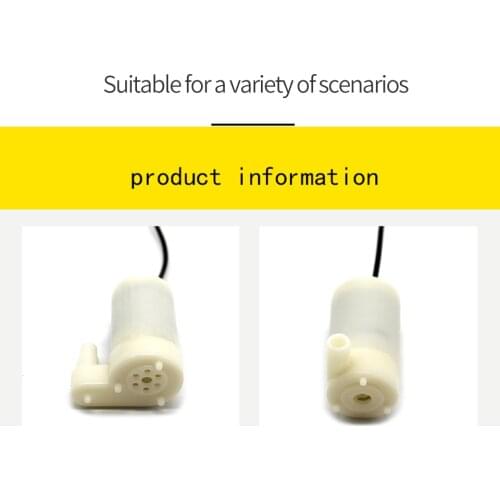 Mini Micro Submersible Water Pump Low Noise Pump DC 3V-5V Brushless Motor Pump 100L/H for Aquarium Fish Tank Pumps