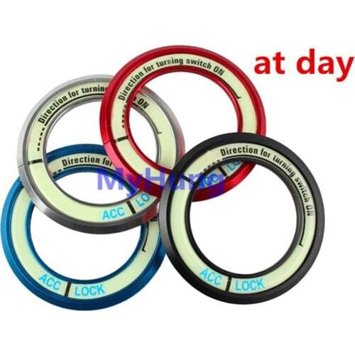 Luminous Ignition Key Ring Decoration Sticker For Nissan Tiida LIVINA March Sunny Versa Terna 1pc Per Set