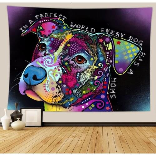 Fantasy animal pattern Tapestry Wall Hanging Dorm Decor Art Wall Tapestry Hippie Wall Carpet Psychedelic Tapestry 95x73cm
