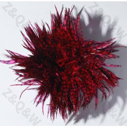 New 1 pair of natural 4-6 inches green reed flower tip dyed plum red DIY dream catcher jewelry material decoration accessories