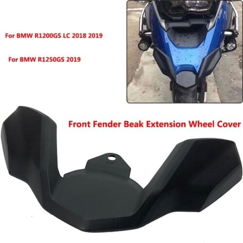 New Front Fender For BMW R1200GS LC 2018 2019/ R1250GS 2019 Motorcycle Parts Front Fender Beak Extension Wheel Cover Cowl Black