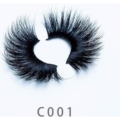 30mm C 001 5D Makeup Fluffy Eyelashes Long Mink Lashes Soft Wispy Volume Natural Long False Eyelashes Eye Lashes Extension