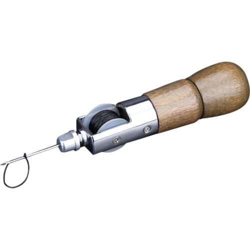 Leather Sewing Machine Manual DIY Luggage Wax Thread Needles Stitcher Leather Carving Sewing Craft Device Canvas Repair Tool