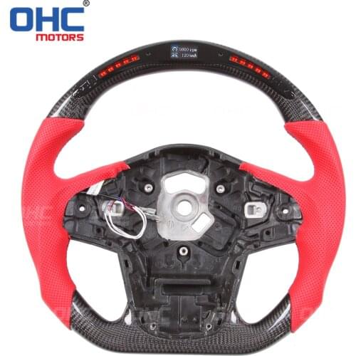 Carbon Fiber LED Steering Wheel compatible for Supra A90 GR