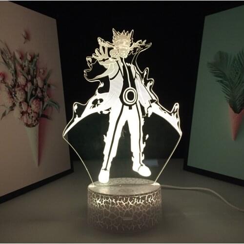 3D LED Nightlight Anime Figure Acrylic Lamp for Kid Bedroom Decoration Cool Child Birthday Gift Light Manga Led Table Lamp