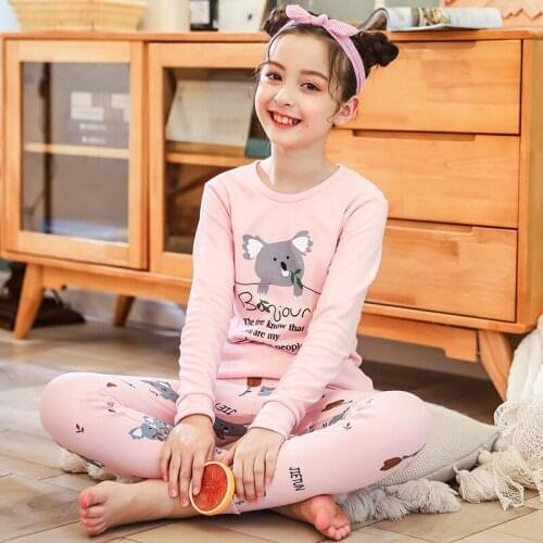 Big Boy Girls Thermal Underwear Boys Home Cotton Underwear