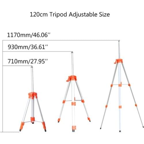 1.5M/1.2M Universal Adjustable Aluminum Alloy Tripod Stand for laser Air Level T5UC
