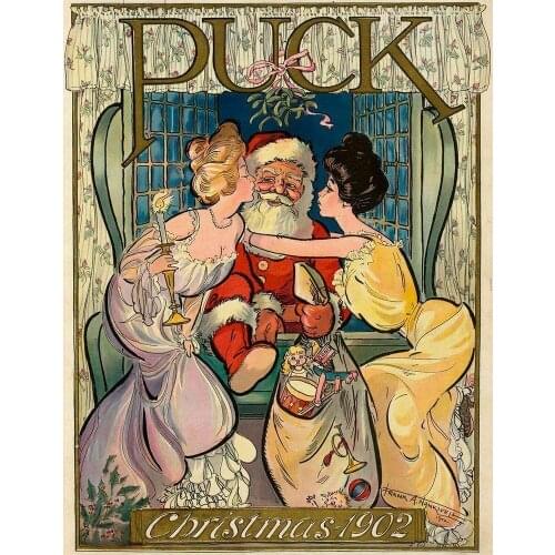 Vintage Christmas Metal Tin Sign Art Holiday Decoration Outdoor & Indoor Sign Wall Decoration Painting Christmas Metal Plate