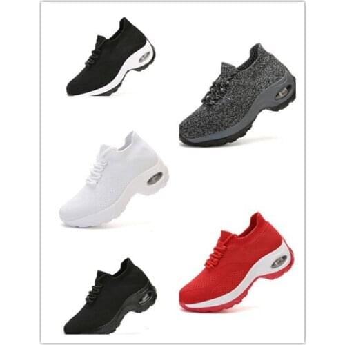 Women Wedges Vulcanized Shoes Sneakers Female Light Sports Shoes Breathable Platform Outdoor Casual Walking Shoes Tenis Femenino