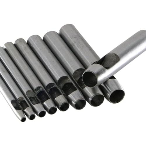 1pc 1-40mm Metal piercing tool Eyelets mold rivet/Button/Leather/Belt holes installation tool hollow punch set T5
