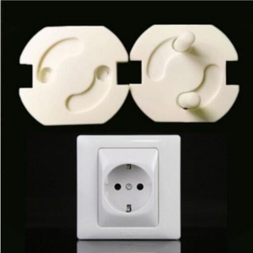 10pcs EU Power Socket Electrical Outlet Baby Kids Child Safety Guard Protection Anti Electric Shock Plugs Protector Rotate Cover