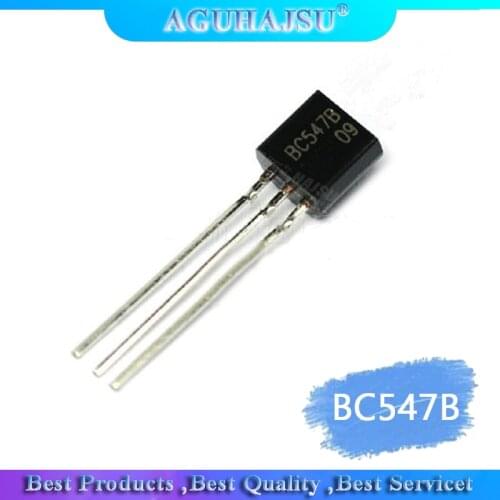 100PCS/Lot BC547B BC547 100MA 45V 0.1A NPN TO-92 transistor