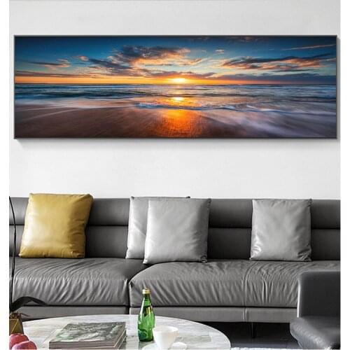 Large Size daimond painting Beach Sea Wall Art 5d diy Diamond mosaic set art diamond embroidery full square round drill,N738
