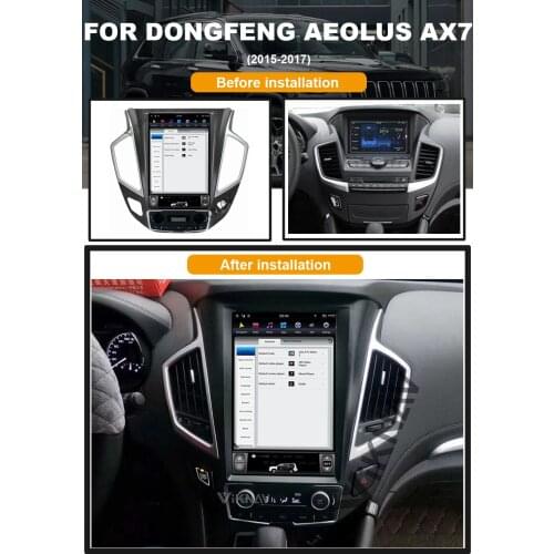 Android vertical screen car GPS navigation for DONGFENG Aeolus AX7 2015 2016 2017 car multimedia player
