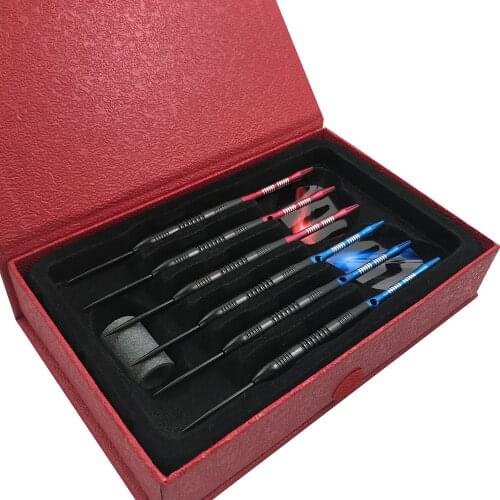 New 6-piece 23g Steel Tip Darts Sports And Entertainment Aluminum Rod Dart Body Nylon Dart Rod Pet Dart Gift Set